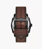 FS5972I Machine Three-Hand Date Dark Brown LiteHide™ Leather Watch