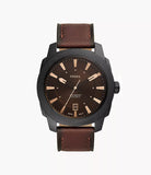 FS5972I Machine Three-Hand Date Dark Brown LiteHide™ Leather Watch