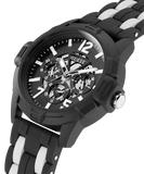 GW0428G1 ECO-FRIENDLY WHITE AND BLACK BIO-BASED AND RECYCLABLE WATCH