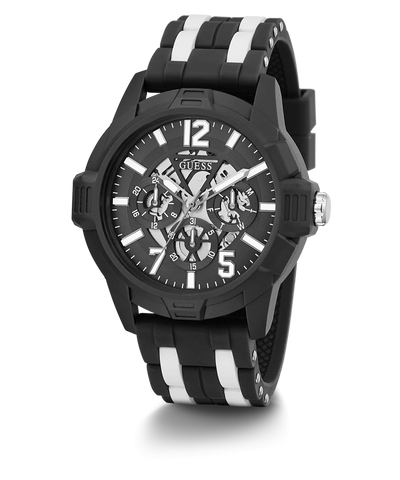 GW0428G1 ECO-FRIENDLY WHITE AND BLACK BIO-BASED AND RECYCLABLE WATCH