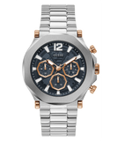 GUESS-SILVER TONE CASE SILVER TONE STAINLESS STEEL WATCH
-GW0539G1
