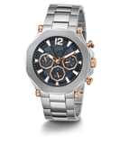 GUESS-SILVER TONE CASE SILVER TONE STAINLESS STEEL WATCH
-GW0539G1