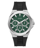 GW0799G3 GUESS Mens Black Silver Tone Multi-function Watch