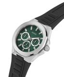 GW0799G3 GUESS Mens Black Silver Tone Multi-function Watch