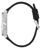 GW0850G1 GUESS Mens Black Silver Tone Analog Watch