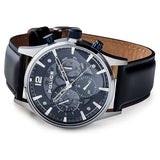 NTPLPEWJF2002801 - Police Black Dial Leather Strap Watch for Men