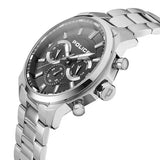 NTPLPEWJK2204201 - Police Black Dial Silver Strap Watch for Men