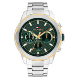 TH1710651W -Tommy Hilfiger  Green Dial Silver Stainless Steel Strap Watch For Men