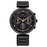 NTTH1782390 - Quartz Black Dial Stainless Steel Strap Watch