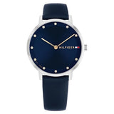 TH1782764 - Tommy Hilfiger Blue Dial Blue Leather Strap Watch For Women