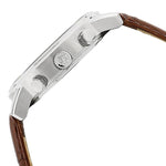 NETH1791400 Tommy Hilfiger Quartz Multifunction Silver Dial Leather Strap Watch for Men