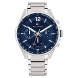 NETH1791973 Tommy Hilfiger Blue Dial Stainless Steel Strap Watch for Men
