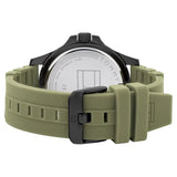 TH1791992 - Tommy Hilfiger  Black Dial Green Silicone Strap Watch For Men