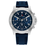 NTTH1792122W - Tommy Hilfiger Blue Dial Blue Silicone Strap Watch