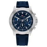 TH1792122W - Tommy Hilfiger Blue Dial Blue Silicone Strap Watch for Men