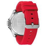TH1792135 - Tommy Hilfiger  Grey Dial Red Silicone Strap Watch for Men