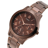 Timex Women Brown Round Multifunction Dial Watch- TW000Q820