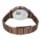 Timex Women Brown Round Multifunction Dial Watch- TW000Q820