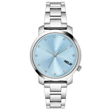 Helix By Timex Blue Round Analog Stainless Steel Watch Women -TW032HL33