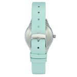 TW049HL05 Helix By Timex Green Round Analog Leather Watch Women