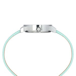 TW049HL05 Helix By Timex Green Round Analog Leather Watch Women