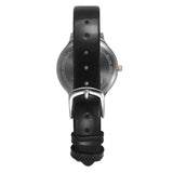 TW060HL01T Helix By Timex Silver Round Analog Leather Watch Women