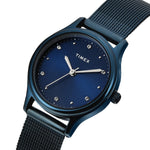 Timex Women Blue Round Analog Dial Watch- TW0TL8717