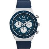 Q Timex Chronograph 40mm Leather Strap Watch  TW2W51700UJ
