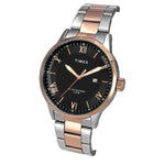 TWEG19919 Timex Men Analog Black Round Brass Dial Watch