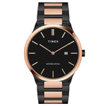TWEG23601 Timex Men Analog Black Round Stainless Steel Dial Watch