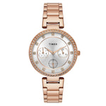 Timex Women Silver Round Dial Analog Watch - TWEL18702