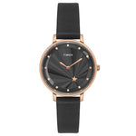 Timex Women Black Round Dial Analog Watch - TWEL19101