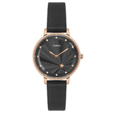 Timex Women Black Round Dial Analog Watch - TWEL19101
