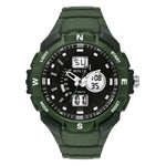 TWESK4603T Helix Men Black Round Dial Quartz Analog-Digital Watch