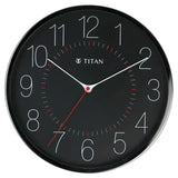 NCW0007MA01A Titan Metallic Black Wall Clock