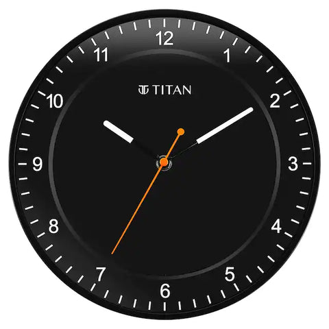 W0010PA03 Titan Contemporary Black Clock