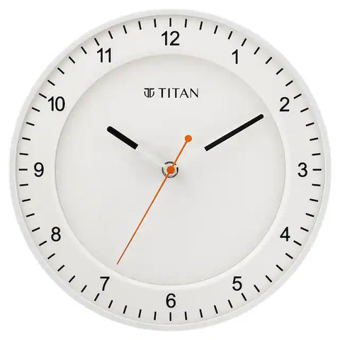 W0010PA04 Titan Contemporary White Clock