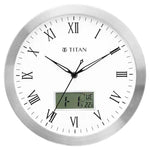 NCW0021MC04A Titan Steel Color Metal  Wall Clock