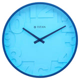 NCW0039PA02A Titan Contemporary Blue Wall Clock