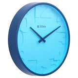 NCW0039PA02A Titan Contemporary Blue Wall Clock