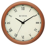 NCW0045PA02A Titan Classic Brown Wall Clock