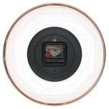 W0078MA02 Titan Metallic Wall Clock with rose Gold Frame and Multi-layered White Dial