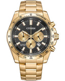 AN8233-51E - Citizen   Men Quartz Black Dial  Stainless Steel Watch