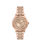 CE1133 FOSSIL -Gilmore Rose Gold-Tone and Brown Ceramic Watch