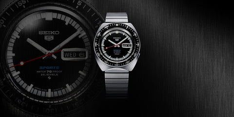 Seiko - Buy SRPL05K1 Seiko 5 Sports 'Pepper Black' 1968 Recreation