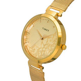 TW000X235-TIMEX WOMEN'S CHAMPAGNE DIAL GOLD CASE