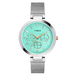Timex Blue Dial Round Case Multifunction Function Watch -TW000X241