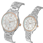 Timex  Silver Dial Round Case Day Date/3 Hands Function Watch -TW00PR274
