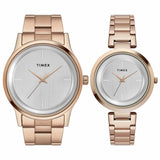 TW00PR294 Timex  Pair's Analog Silver Dial Coloured Quartz Watch,