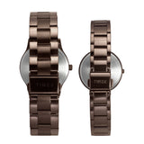 TW00PR295 Timex Premium Quality 3 Hands Pair's Analog Brown Dial Coloured Quartz Watch